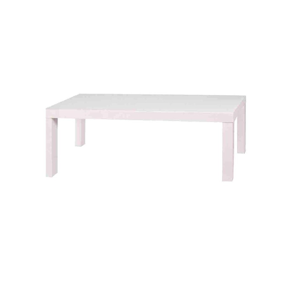 Mesa de centro madera color blanco 120x60x37