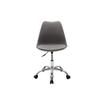 Silla de Oficina Ergonómica en Color Gris - 93-80x57x48 cm, Comodidad y Estilo Moderno para Trabajo y Estudio.